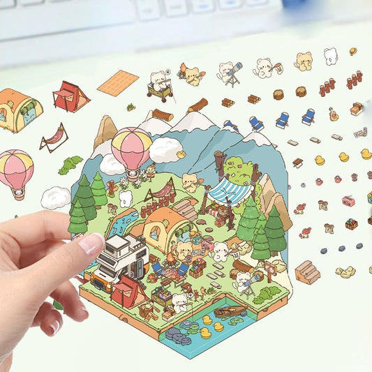 DIY 3D Scene Stickers
