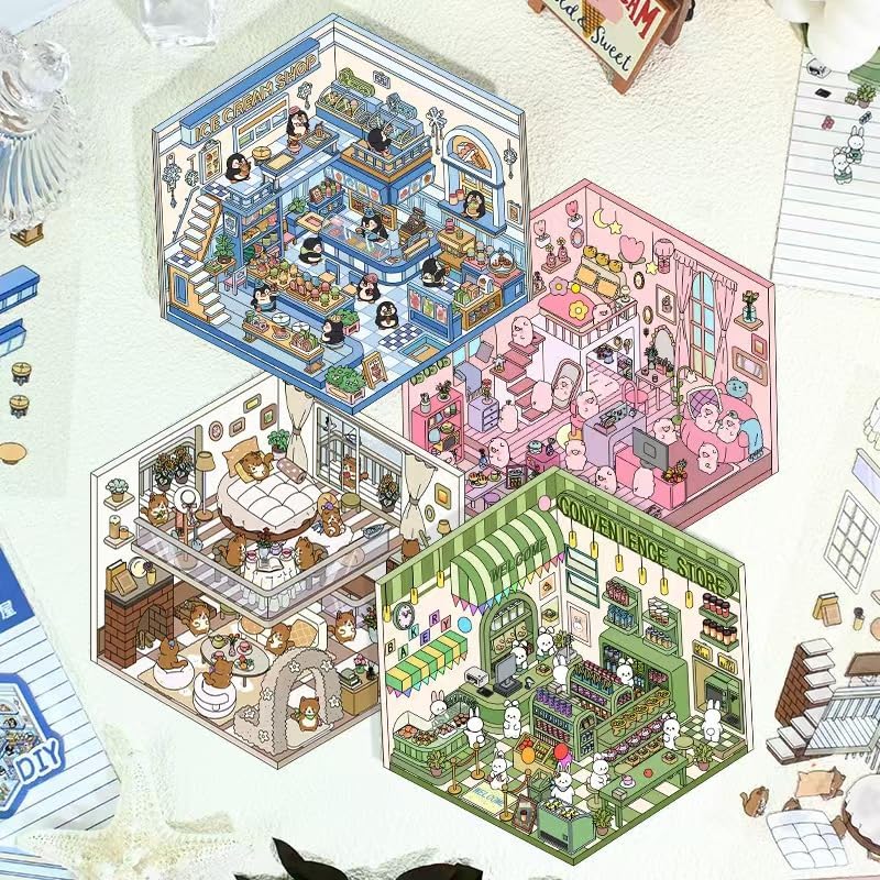 DIY 3D Scene Stickers