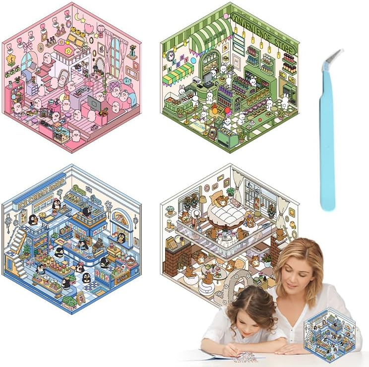 DIY 3D Scene Stickers